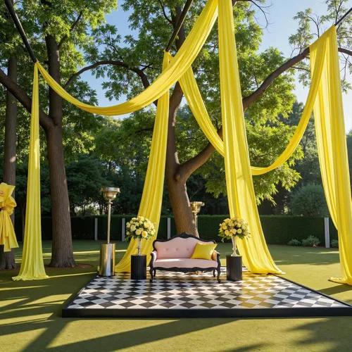 Vista 33 de Cortina de techo beige de 20 x 40 pies para bodas, 4 paneles sin arrugas, 40 pies de largo, cortinas drapeadas para bodas, cumpleaños y fiestas