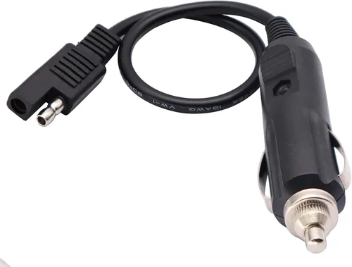 Vista 4 de Cable de encendedor de cigarrillos SAE, enchufe macho de encendedor de cigarrillos de 12 V a SAE de 2 pines, conector de desconexión rápida