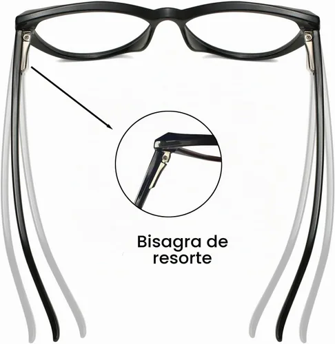 Vista 4 de Blue Light Glasses Cateye Women Fake Eyeglasses Anti Eye Strain Computer Glasses Clear Lens Rosa (grande)