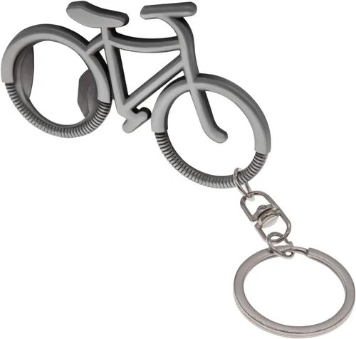 Vista 9 de Colgante de aleación de zinc para bicicleta, abrebotellas de cerveza, llavero para coche, regalo para familiares y amigos en festivales, Negro
