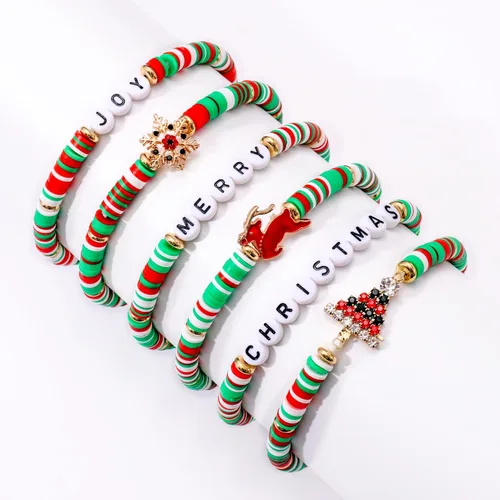 Vista 277 de Surfer Heishi - Pulseras apilables para mujer, apilables, de vinilo arcoíris, disco de arcilla, pulseras elásticas para la amistad, joyería bohemia