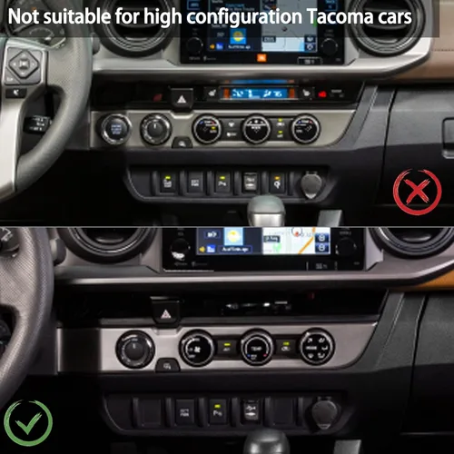 Vista 6 de Lcojicep Cubierta de panel de botón de aire acondicionado, accesorios de automóvil compatibles con Tacoma 2016-2020