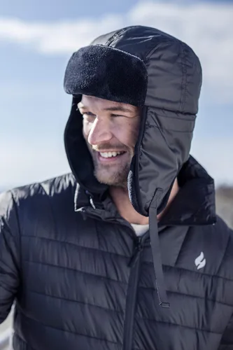Vista 4 de HEAT HOLDERS Sombrero de tramador de soldado térmico impermeable con forro polar para hombre con orejeras