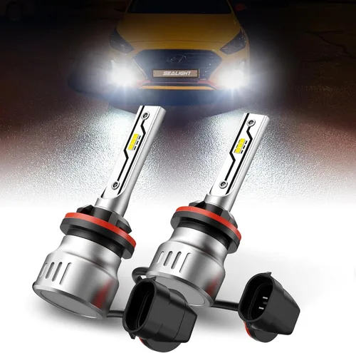 Vista 17 de SEALIGHT Bombilla LED antiniebla H3, actualización de 14000LM, 600% súper brillante, tamaño mini 1:1, Plug-n-Play, rendimiento súper de disipación