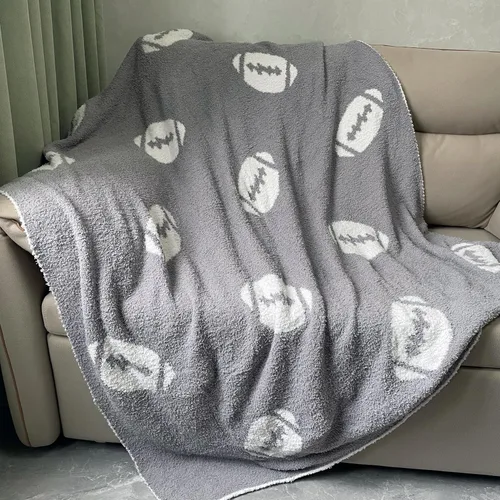 Vista 7 de Manta acogedora con patrón de béisbol perfecta reversible ligera ropa de cama para adultos, suave, cálida y de felpa manta deportiva de pelota ideal