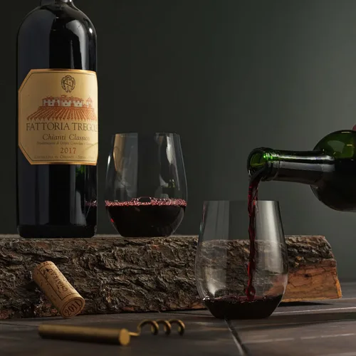 Vista 5 de Munfix Copas de vino de plástico desechables, sin tallo, transparentes de 12 onzas, sin BPA, paquete de 48