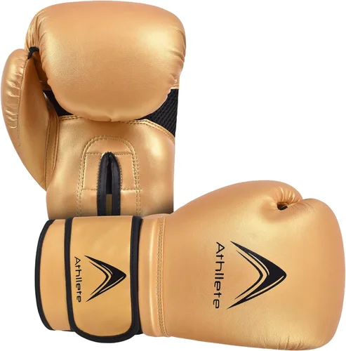 Vista 9 de Athllete Guantes de boxeo duraderos y cómodos para hombres y mujeres, acolchado extra grueso para boxeadores principiantes y entrenamiento físico