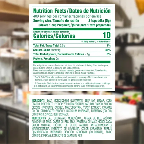 Vista 2 de Knorr Professional Caldo de Res, caldo de carne con base granulada de sabor a carne, caldo como base, marinada, potenciador de sabor, conveniente