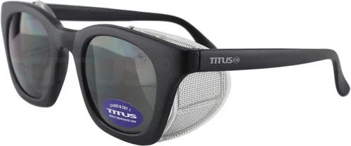 Vista 7 de TITUS G12 Retro Style Safety Glasses with Folding Side Shield Marrón