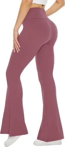 Vista 75 de TNNZEET Leggings acampanados negros para mujer, pantalones de yoga cruzados con bolsillos, corte de bota, leggings acampanados