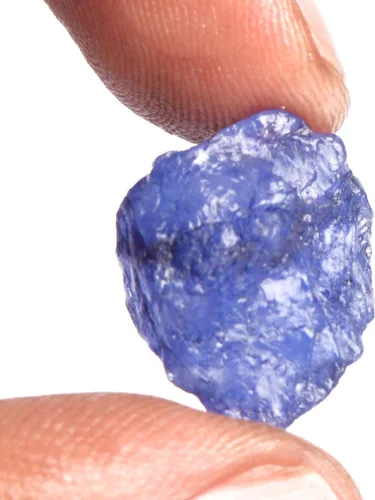 Vista 2 de gemhub Cristal curativo Zafiro de 13.40 quilates de protección natural con piedra preciosa de zafiro en bruto DP-737, Gema, Zafiro mejorado