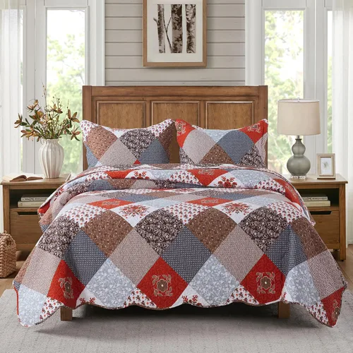 Vista 27 de Travan Juegos de Edredón de 2 Piezas Twin con Sham, Ropa de Cama de Gran Tamaño, Colcha Reversible, Juego de Cubrecama Suave, Tamaño Twin