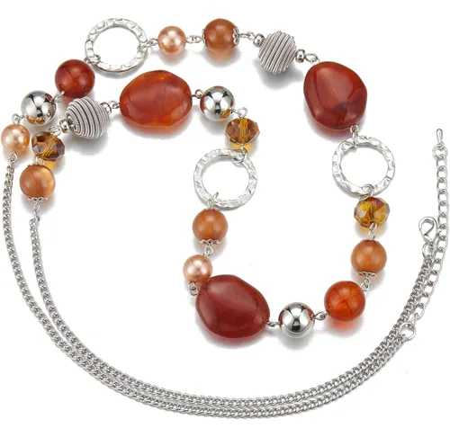 Vista 5 de Pearl & Club - Collar largo con cuentas para mujer