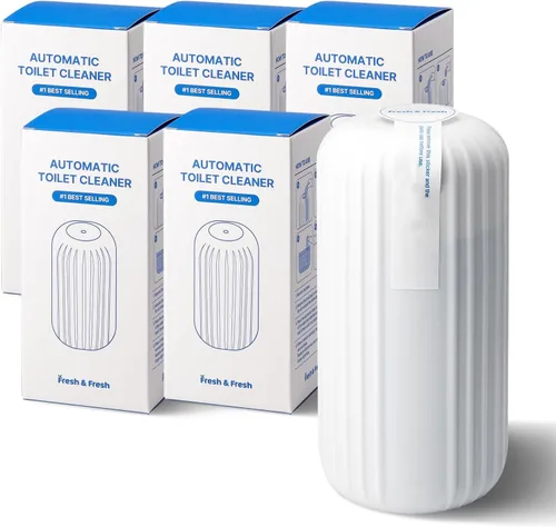 Vista 39 de Fresh & Fresh Limpiadores automáticos para inodoros (verde bosque) – 1 botella (hasta 2500 descargas/botella), limpiador de inodoro comercial