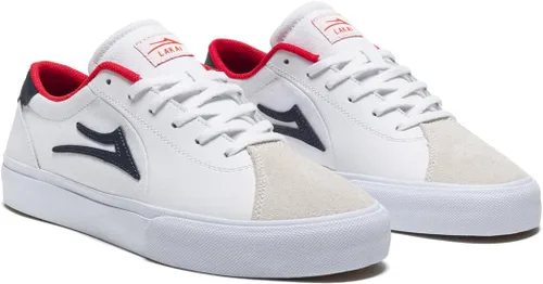 Vista 9 de Lakai Flaco II SMU Skate Shoes - Modelo Pro por Stevie Perez Negro/Cuero negro
