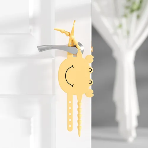 Vista 9 de Tapón de puerta para puerta, paquete de 4 silenciadores de silicona para puerta, tapón decorativo para reducir el ruido para durmientes ligeros