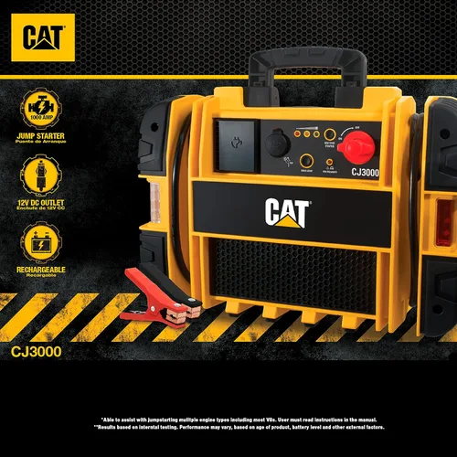 Vista 6 de Amps instantánea con Interruptor integrado de alimentación Cat CJ3000 Professional Jump Starter: 2000 Pico/1000