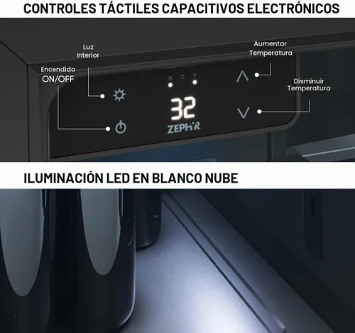Vista 5 de Zephyr Presrv - Refrigerador de cerveza y barril de acero inoxidable
