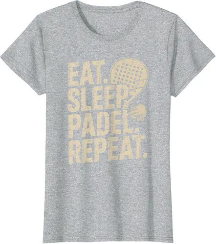 Vista 25 de Camiseta Eat Sleep Padel Repeat Padel Jugador de Tenis
