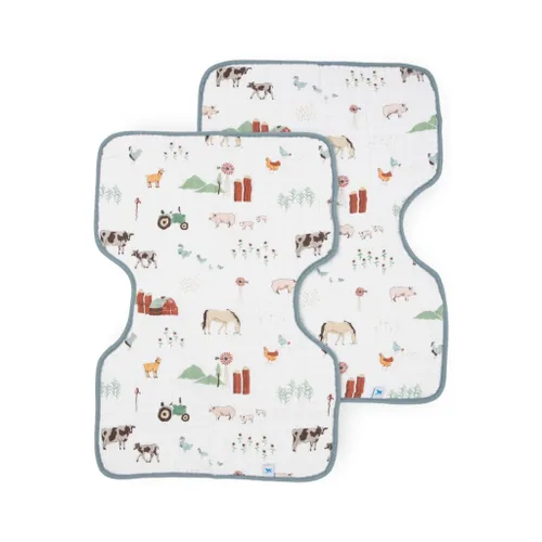 Vista 8 de Little Unicorn Paquete de 2 paños ultra absorbentes para eructos de alta calidad, suaves para la piel del bebé, tamaño más grande, diseño