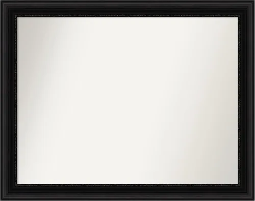 Vista 445 de Amanti Art Espejo personalizado, espejo de baño negro puente, espejo de pared o espejo de tocador de baño sobre el fregadero (26 x 26 pulgadas)