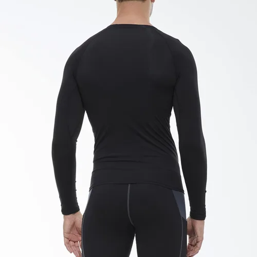Vista 3 de SPVISE Paquete de 1 o 3 camisetas de compresión para hombre, de manga larga, para entrenamiento, gimnasio, correr, ropa interior deportiva fresca