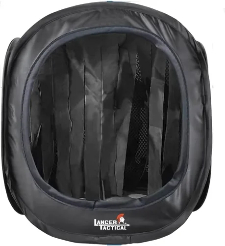 Vista 4 de Lancer Tactical Portable Airsoft Target Tent-Black-Non Lethal BB Shooting Target