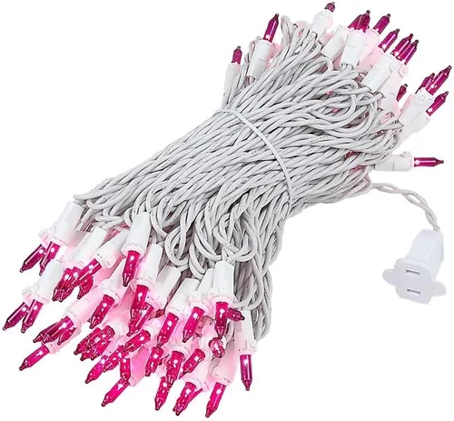 Vista 11 de Novelty Lights - Cadena de 100 mini luces incandescentes con bulbo, 50 pies, espaciadas cada 6 pulgadas, con cable blanco, con certificación UL