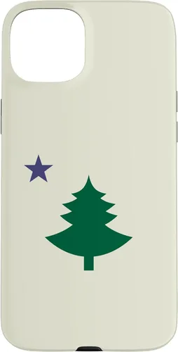 Vista 9 de Original Old Maine State Flag 1901 Pine Tree Star Case for iPhone 17