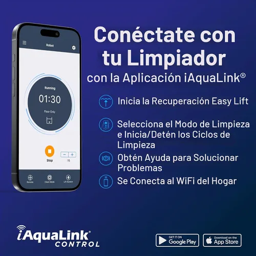 Vista 4 de Polaris ERA 842 - Limpiador robótico inteligente de piscina Aspirador de piscina con cable con control y programación de aplicaciones Escalada
