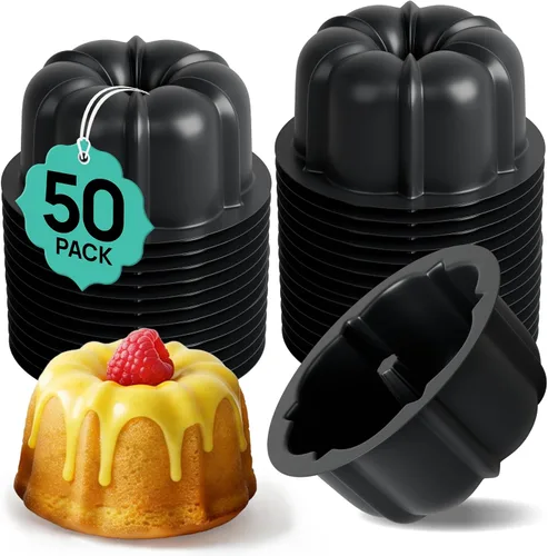 Vista 12 de O'CREME Contenedor de poliestireno con tapa con bisagras de 6 pulgadas de ancho x 3.1 pulgadas de alto para mini molde para tartas, paquete de 25