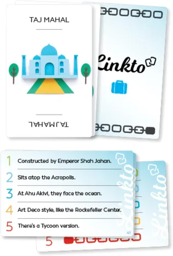 Vista 7 de Linkto Travel Divertidos juegos de preguntas Juegos de viaje Juego de mesa para toda la familia 1 a 10 jugadores 30 minutos