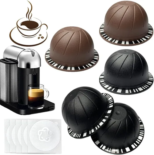 Vista 8 de 100 tapas de papel de aluminio para cápsulas Vertuo, láminas de papel de aluminio compatibles con cápsulas de café Nespresso 57mm