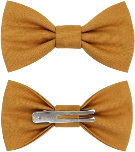 Vista 40 de Handmade Pre-Tied Clip on Bow Tie for Baby to Young Boy