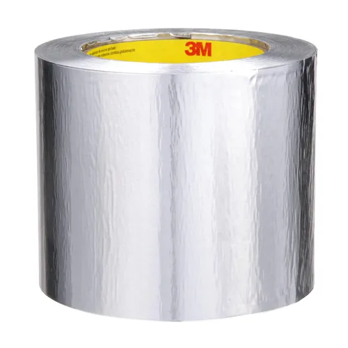 Vista 2 de 3M Cinta de papel de aluminio, 4 in x 60 yardas 4.6 mil, 425, papel de aluminio, plata (paquete de 2)