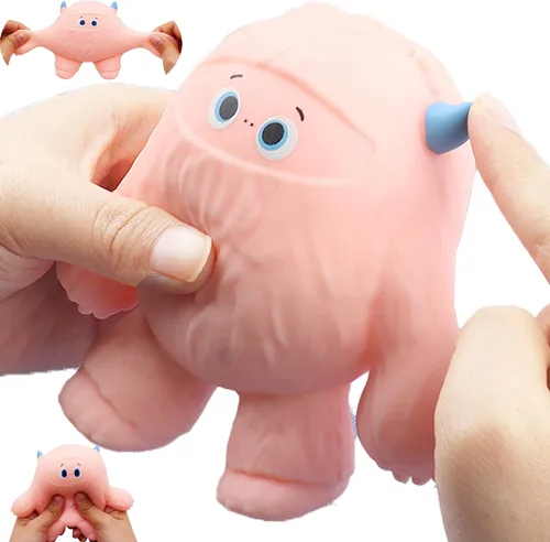 Vista 8 de Divertidas y lindas bolas con forma de monstruo de nieve, perfumadas, juguetes para aliviar el estrés, para niños y adultos, juguetes sensoriales