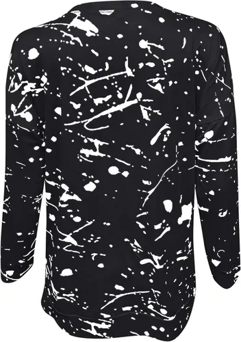 Vista 2 de Camisas para mujer, suéteres de cuello redondo con estampado floral, de manga larga, sin botones, para otoño e invierno, moda 2023
