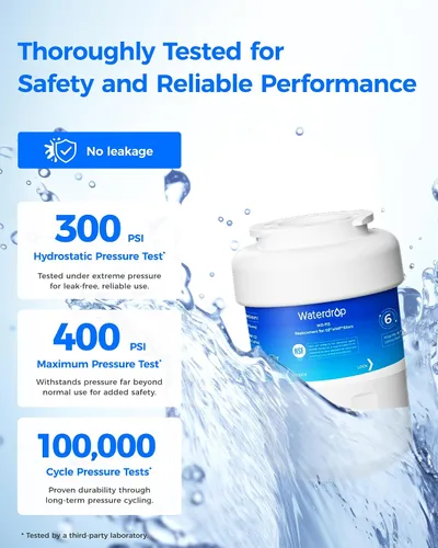 Vista 5 de Waterdrop WD-F13 Filtro de agua, recambio para GE® SmartWater® MWF®, MWFINT, MWFP, MWFA, GWF, HDX FMG-1, Kenmore® 9991, GSE25GSHECSS, WFC1201