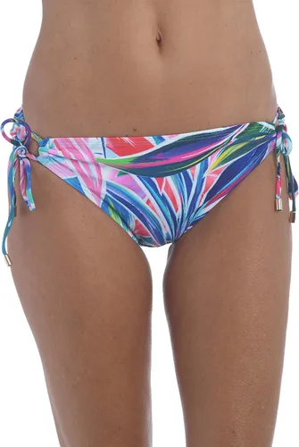 Vista 10 de La Blanca Parte inferior de bikini hipster con lazo lateral para mujer Negro/ Luces de la ciudad