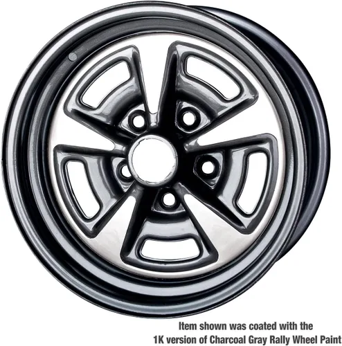 Vista 2 de Eastwood 2K Catalyzed Aerospray Long Lasting Charcoal Gray Rally Wheel Urethane Paint 11.9 oz