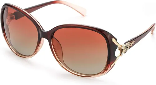 Vista 10 de FIMILU Gafas de sol para mujer, lentes de sol polarizados de gran tamaño, gafas de sol grandes para mujer, protección UV