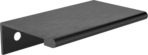 Vista 52 de Richelieu Hardware BP98982510 Lincoln Collection 1 pulgada (25 mm) de centro a centro Manija de tirador de borde de gabinete y cajón de aluminio