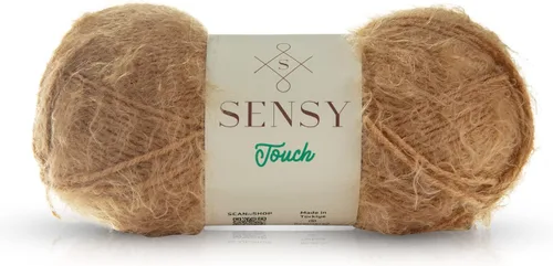 Vista 26 de Sensy Touch - Ovillo de lana, 3.5 onzas, 268 yardas, calibre 3 claro (blanco)