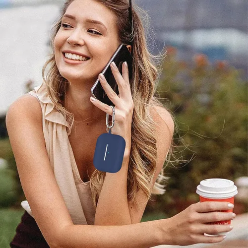 Vista 7 de Funda compatible con Airpods Pro 2 con llavero, funda protectora completa de silicona suave para Apple AirPods Pro de 2ª generación, LED frontal