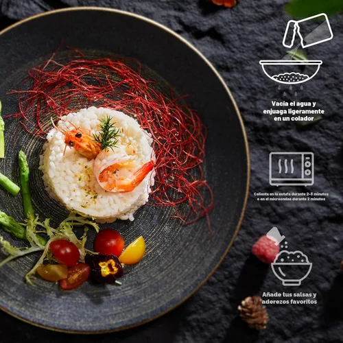 Vista 4 de YUHO Shirataki Konjac - Arroz para el interior, vegano, sin gluten, sin grasa, apto para dieta cetogénica, bajo en carbohidratos, 53.61 onzas