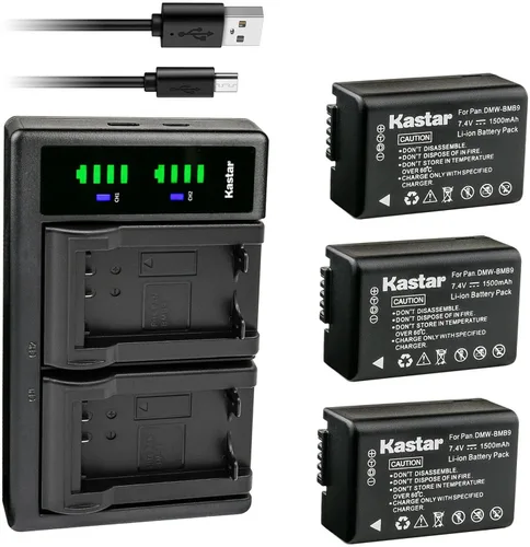 Vista 6 de Kastar Cargador de batería USB LTD2 compatible con Panasonic Lumix DMC-FZ70, Lumix DMC-FZ72, Lumix DMC-FZ100, Lumix DMC-FZ150, Lumix DC-FZ80, Lumix