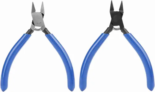 Vista 8 de Alicates diagonales eléctricos de 4 "Mini Alicates diagonales de alta dureza Cable de alambre Snips Flush Cutter Snips Cutting Nippers Herramientas