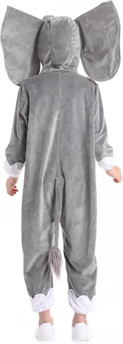 Vista 4 de Disfraz unisex de animales para niños pijamas de animales con capucha para niños disfraz de Halloween para niños y niñas