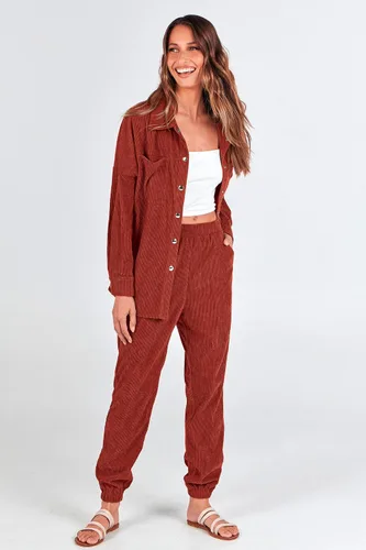 Vista 3 de PRETTYGARDEN Womens 2 Piece Long Sleeve Corduroy High Waist Tracksuit
