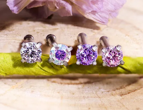 Vista 6 de Kridzisw 12 piercings de nariz de 18 G 20 G 22 G acero quirúrgico con incrustaciones de circonita cúbica de2 mm joyería para mujeres hombres y niñas